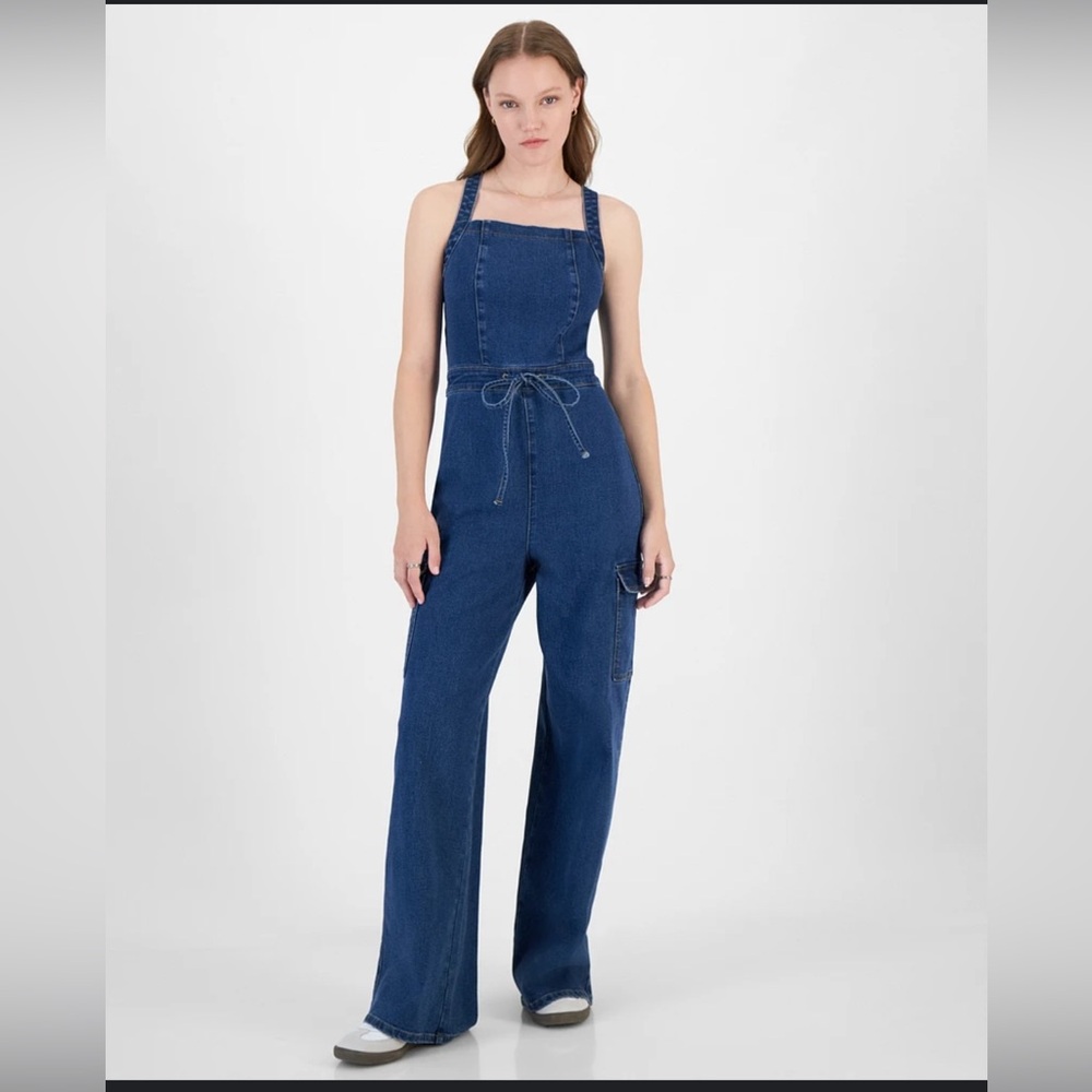 Tinseltown Blue Denim Overalls with Modern Fit